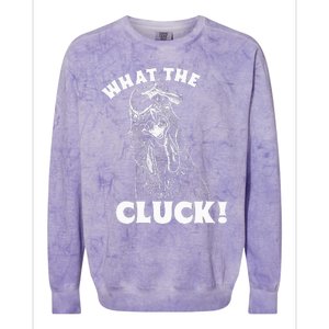 What the Cluck! Funny Chicken Colorblast Crewneck Sweatshirt