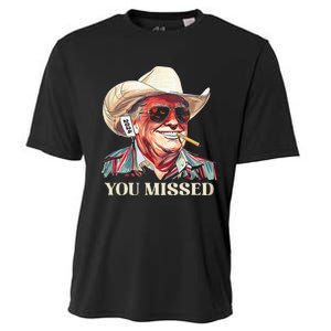 Western Trump Cowboy You Missed Cooling Performance Crew T-Shirt