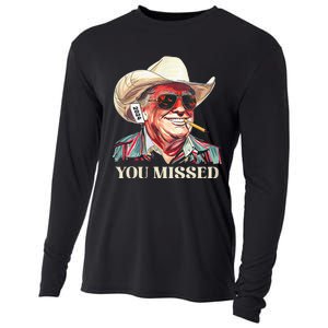 Western Trump Cowboy You Missed Cooling Performance Long Sleeve Crew