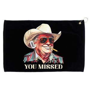 Western Trump Cowboy You Missed Grommeted Golf Towel