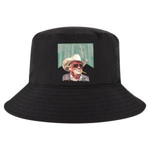 Western Trump Cowboy Make America Great Trump Daddy Maga Cool Comfort Performance Bucket Hat