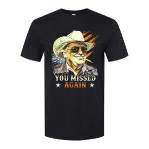 Western Trump Cow You Missed Again Softstyle CVC T-Shirt