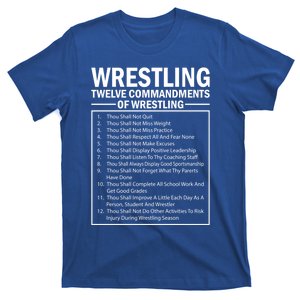 Wrestlingg Twelve Comdts Of Wrestling Cool Gift T-Shirt