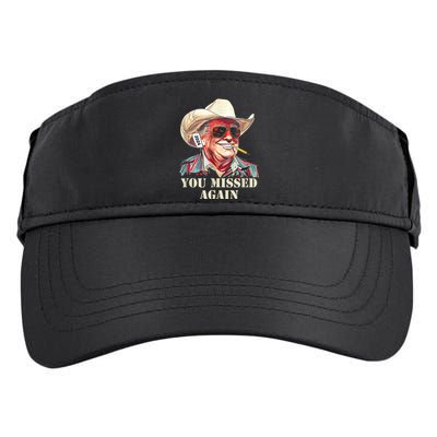 Western Trump Cowboy You Missed Again Adult Drive Performance Visor