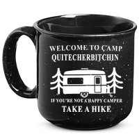 Welcome To Camp Quitcherbitchin Funny Camping Meme 15oz Campfire Ceramic Mug