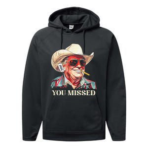 Western Trump Cowboy You Missed Performance Fleece Hoodie