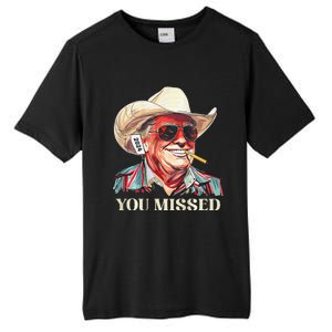 Western Trump Cowboy You Missed Tall Fusion ChromaSoft Performance T-Shirt