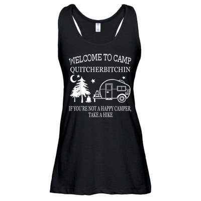 Welcome To Camp Quitcherbitchin Funny Camping Ladies Essential Flowy Tank
