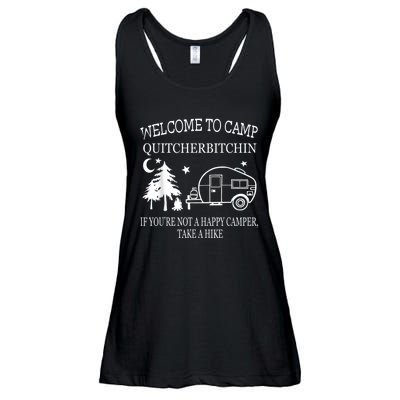 Welcome To Camp Quitcherbitchin Funny Camping Ladies Essential Flowy Tank