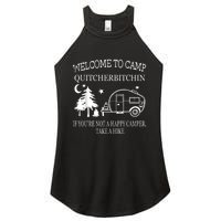 Welcome To Camp Quitcherbitchin Funny Camping Women's Perfect Tri Rocker Tank