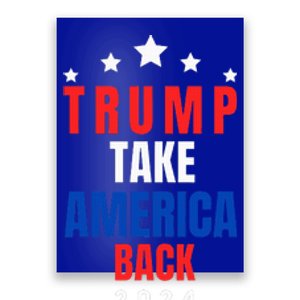 Western Trump Cow You Missed Trump 2024 Usa Flag 2 Side Poster