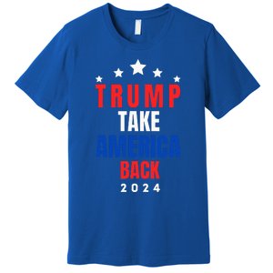 Western Trump Cow You Missed Trump 2024 Usa Flag 2 Side Premium T-Shirt