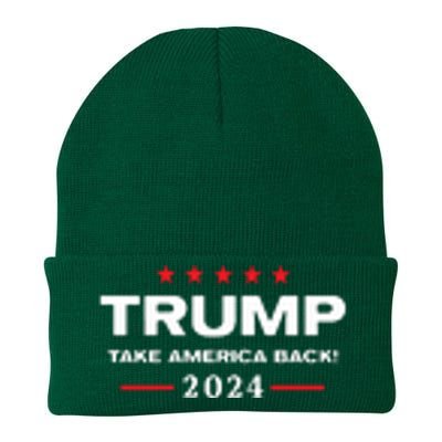 Western Trump Cowboy You Missed Trump 2024 Usa Flag Knit Cap Winter Beanie