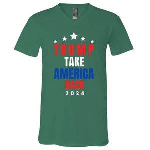 Western Trump Cow You Missed Trump 2024 Usa Flag V-Neck T-Shirt