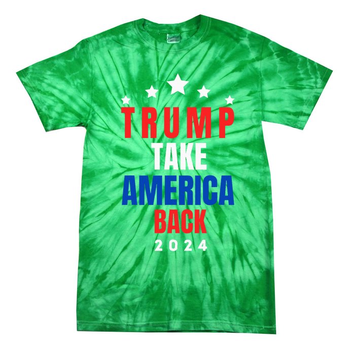 Western Trump Cow You Missed Trump 2024 Usa Flag Tie-Dye T-Shirt