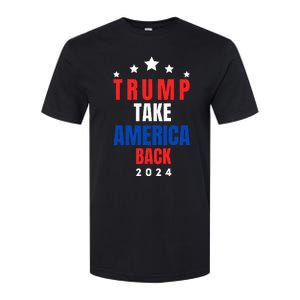 Western Trump Cow You Missed Trump 2024 Usa Flag Softstyle CVC T-Shirt