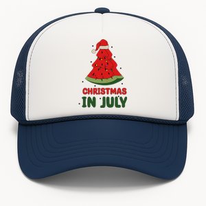 Watermelon Tree Christmas In July Festivities Trucker Hat