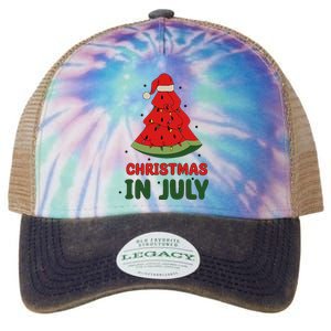 Watermelon Tree Christmas In July Festivities Legacy Tie Dye Trucker Hat