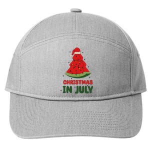 Watermelon Tree Christmas In July Festivities 7-Panel Snapback Hat