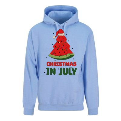 Watermelon Tree Christmas In July Festivities Unisex Surf Hoodie