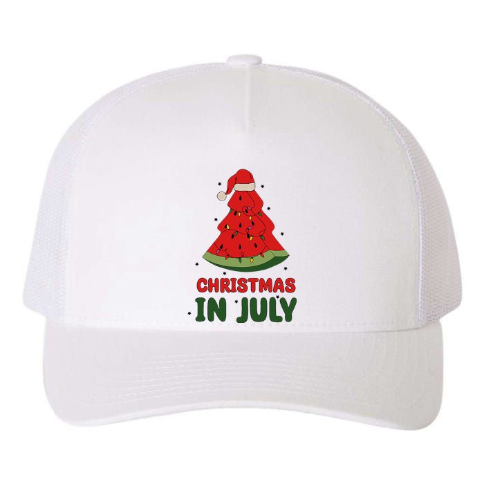 Watermelon Tree Christmas In July Festivities Yupoong Adult 5-Panel Trucker Hat