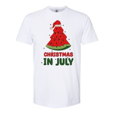 Watermelon Tree Christmas In July Festivities Softstyle CVC T-Shirt