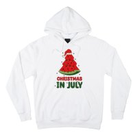 Watermelon Tree Christmas In July Festivities Hoodie