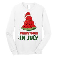 Watermelon Tree Christmas In July Festivities Long Sleeve Shirt