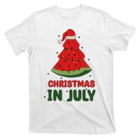 Watermelon Tree Christmas In July Festivities T-Shirt