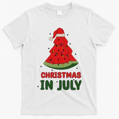 Watermelon Tree Christmas In July Festivities T-Shirt