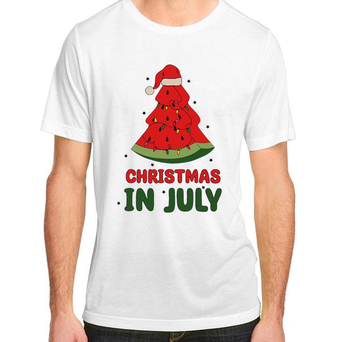 Watermelon Tree Christmas In July Festivities Adult ChromaSoft Performance T-Shirt