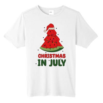 Watermelon Tree Christmas In July Festivities Tall Fusion ChromaSoft Performance T-Shirt