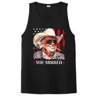 Western Trump Cowboy You Missed Trump 2024 Usa Flag PosiCharge Competitor Tank