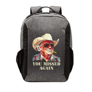 Western Trump Cow You Missed Again Funny Vector Backpack