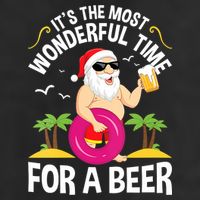 Womens Tropical Christmas It's The Most Wonderful Time For A Beer Cool Comfort Performance Bucket Hat