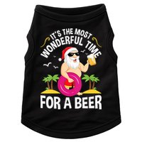 Womens Tropical Christmas It's The Most Wonderful Time For A Beer Doggie Tank