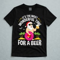 Womens Tropical Christmas It's The Most Wonderful Time For A Beer T-Shirt