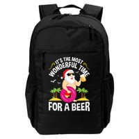 Womens Tropical Christmas It's The Most Wonderful Time For A Beer Backpack