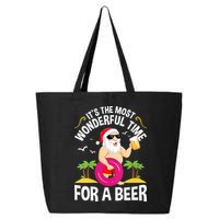 Womens Tropical Christmas It's The Most Wonderful Time For A Beer 25L Jumbo Tote