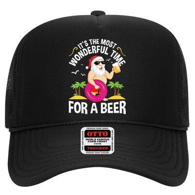 Womens Tropical Christmas It's The Most Wonderful Time For A Beer Hat