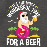 Womens Tropical Christmas It's The Most Wonderful Time For A Beer Vector Backpack