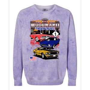 Woodward Timeless Cruisin 2024 Car Cruise Colorblast Crewneck Sweatshirt