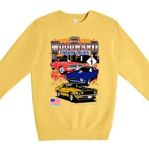 Woodward Timeless Cruisin 2024 Car Cruise Premium Crewneck Sweatshirt