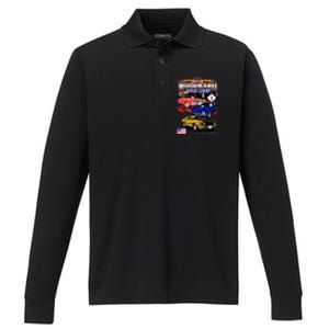 Woodward Timeless Cruisin 2024 Car Cruise Performance Long Sleeve Polo