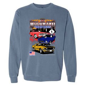 Woodward Timeless Cruisin 2024 Car Cruise Garment-Dyed Sweatshirt