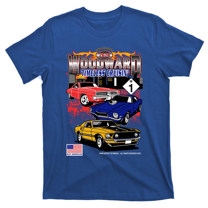 Woodward Timeless Cruisin 2024 Car Cruise T-Shirt