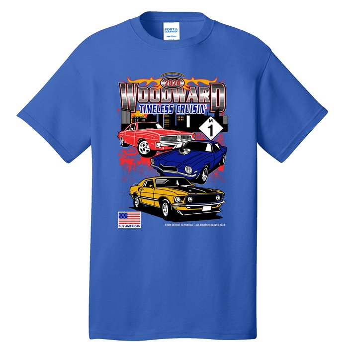 Woodward Timeless Cruisin 2024 Car Cruise Tall T-Shirt