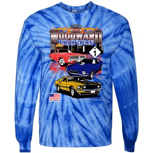 Woodward Timeless Cruisin 2024 Car Cruise Tie-Dye Long Sleeve Shirt