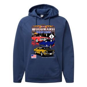 Woodward Timeless Cruisin 2024 Car Cruise Performance Fleece Hoodie