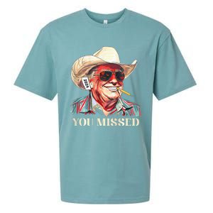 Western Trump Cowboy You Missed Sueded Cloud Jersey T-Shirt